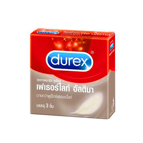 ถุงยางอนามัย Durex Fetherlite Ultima (บางพิเศษ 52 mm)