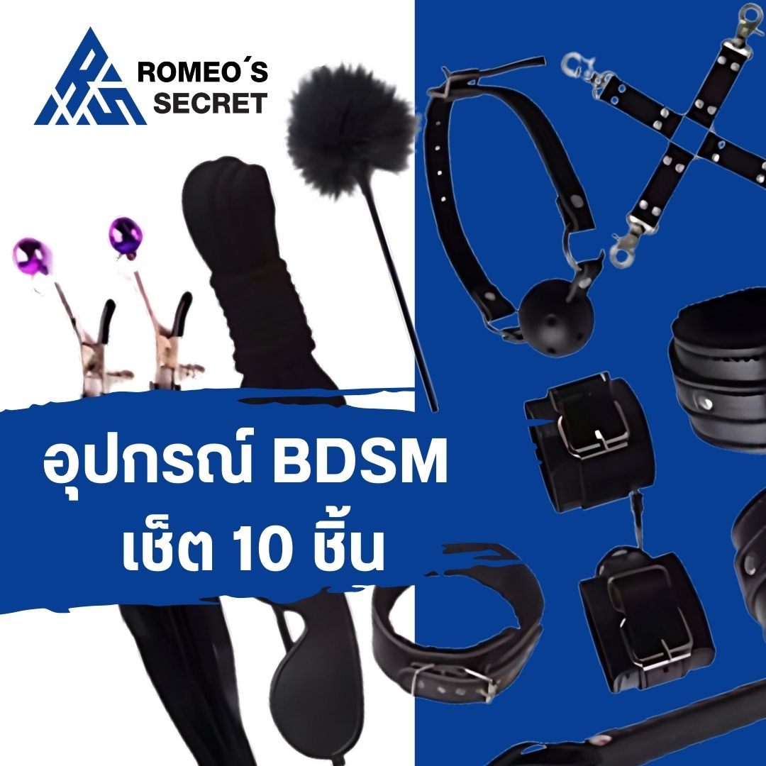 BDSM Sets (เครื่องพันธนาการ 10 ชิ้น)